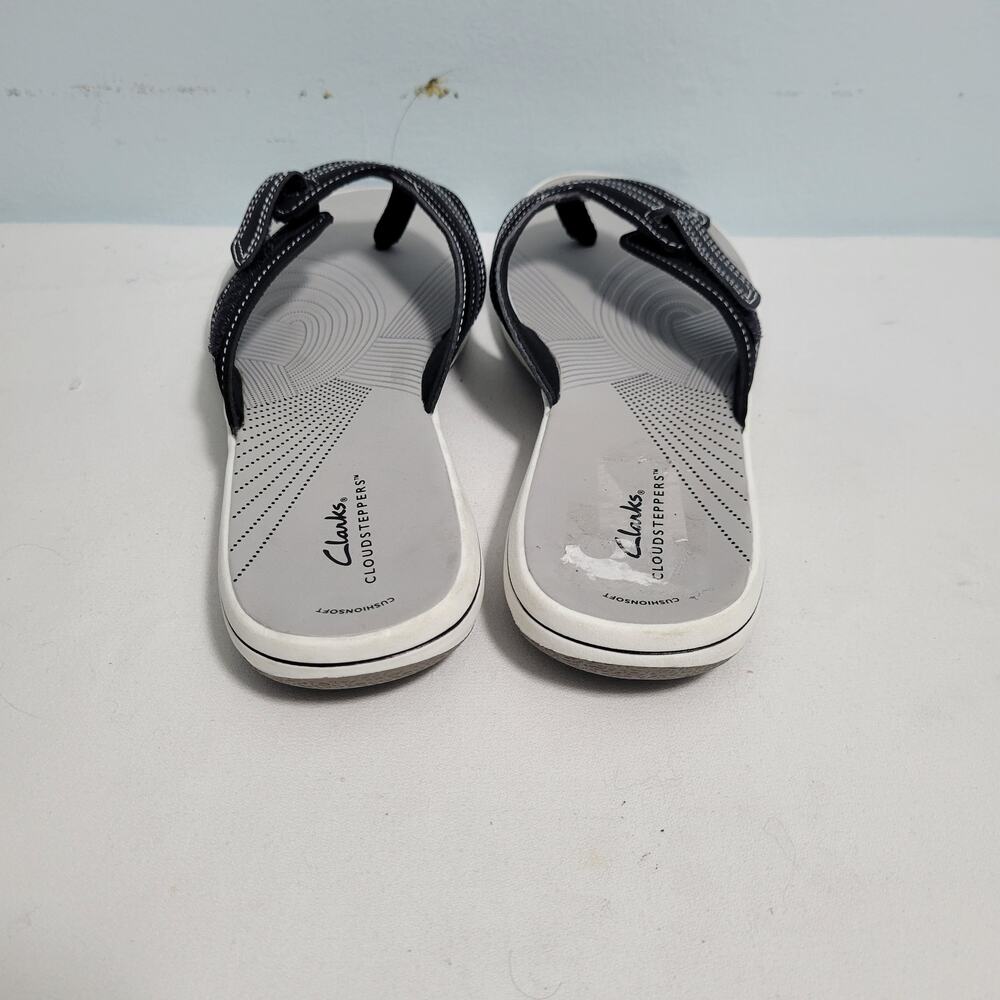Clarks Women's Brinkley Cloudsteppers Black Flip Flops Size 11 31726-2862 - Picture 3 of 5